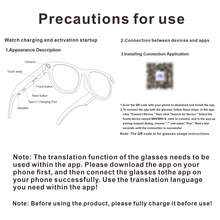 Gafas inteligentes con IA 2026 nuevas con cámara de 2MP/Cámara/Traducción inteligente con IA/Traducción multilingüe/Respuesta inalámbrica/Rechazo/Reproducción de música/Asistente de voz/Grabación/Grabación de video y talla grande funciones - Ver 10