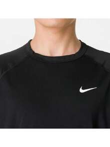 Nike Men's Short Sleeve M NK DF READY SS Sports Basketball Solid Color Casual T-Shirt Running Training Top DV9816-010 - Black - View 5