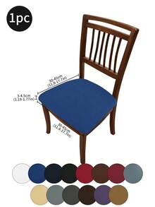 1PC High Elasticity Milk Silk Stool Cover, Simple Solid Color Anti-Dirt Washable Protective Cover, Suitable For Restaurant, Hotel, Home Dust-Proof Stool Cover, Back To School, School Supplies, Dorm Decor, College Decor, - Milk Silk Stool Cover - View 2