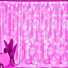 Fairy Tale LED Curtain Lights, Battery Powered 8 Modes String Lights, Bedroom Background Wedding Party Christmas Indoor Decoration Hanging Window Curtain String Lights - Battery Box Curtain Light - View 8