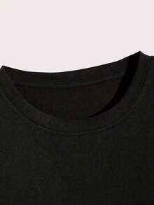 Red Power Ranger Tee Men's And Women's Short-Sleeved T-Shirts For All Seasons - Black 4 - View 3