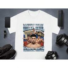 Dmitry Bivol Boxing T-Shirt -  Technical Master Fan Shirt - Champion Fighter Gift For Men & Women - White - View 2