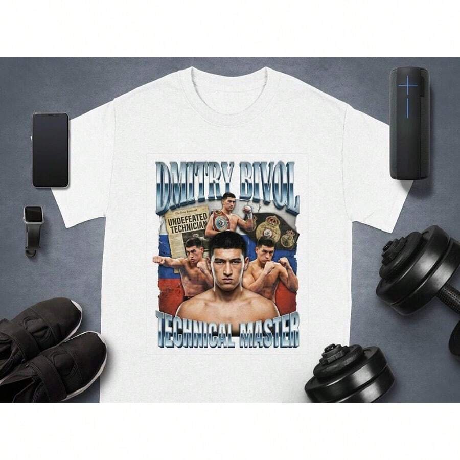 Dmitry Bivol Boxing T-Shirt -  Technical Master Fan Shirt - Champion Fighter Gift For Men & Women