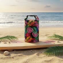 1pc Swimming Rafting Outdoor Beach One Shoulder Handheld Bucket Bag, Swimming Rafting Storage Bag, Upstream Backpack Beach Bag, All-Over Print - Multicolor - View 6