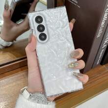 1件裝熱銷時尚純色可折疊手機保護殼 電鍍皺褶設計 全包覆防摔保護殼 適用於 Galaxy Z Fold 8 - 彩色 - 查看 24