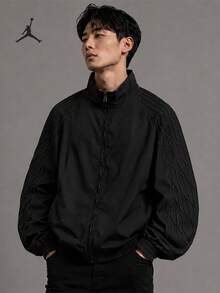 Jaket Lengan Panjang Minimalis Nike Authentic JORDAN Pria DX5789-010 - DX5789-010 - View 1