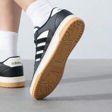 adidas BREAK START Sepatu Sneaker Low-Top yang Nyaman dan Serbaguna, Unisex, Hitam dan Putih - Hitam dan Putih - View 5