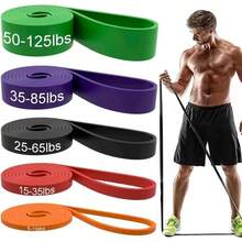 Pull-Up Resistance Band Fitness Training Loop Band Natural Latex Stretch Band, Suitable For Gym Training, Yoga, Strength Training - A - View 3
