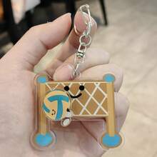 Creative Rotatable Volleyball Keychain, Cute Cartoon Sports Bag Charm, Personalized Souvenir Pendant Gift For Students Volleyball Fans - Spin Volleyball + Regular Volleyball - View 5