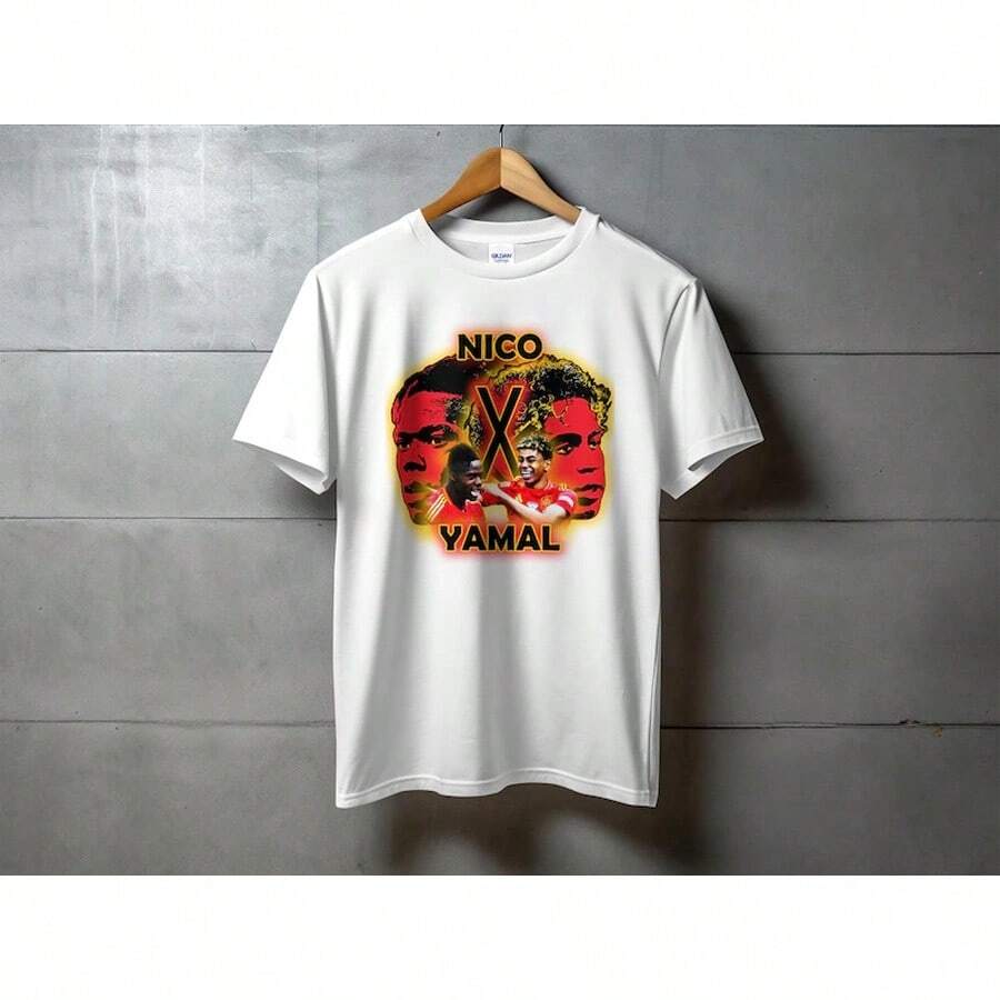 Nico Williams Yamal Spain World Cup Football Fan T-Shirt - 白色 - 查看 1