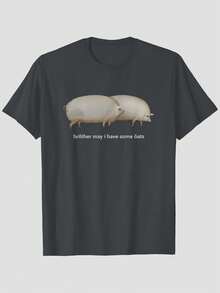 Men T-Shirts - 黑色 - 查看 1