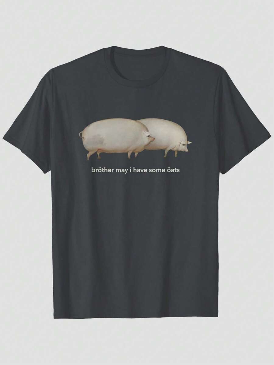 Men T-Shirts - 黑色 - 查看 1