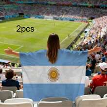 1 pieza Capa plegable y portátil de la bandera de la afición de la Copa Mundial 2026 de EE. UU., Canadá y México, para crear ambiente, buena para sesiones de fotos y fiestas - A - Ver 25