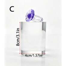 4pcs Acrylic Display Stands, Figurine Display Racks, Transparent Desktop Jewelry Perfume Display Storage Racks, Suitable For Crystal Caves, Rocks, Small Collectibles Display Blocks - one-size - View 8