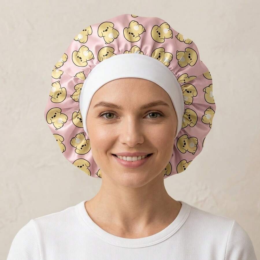 Opjoys Animal Print Casual Polyester Fiber Sleep Cap Home Wear All Season - Puppy Sleeping Cap - View 1
