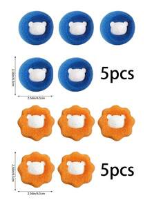 20/12/10/6/3/1pc Reusable Pet Hair Remover Balls, Suitable For Washing Machine And Dryer, Cute Pet Hair Removal Tool, Suitable For Cat And Dog Owners, Can Remove Hair/Lint From Clothes - Multicolor - View 15