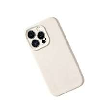 Funda de silicona líquida blanca pura premium - a prueba de polvo y huellas dactilares, accesorio esencial de moda - Blanco - Ver 6