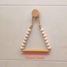 1/2 Pcs Wall Mounted Hemp Rope Toilet Paper Holder, Punch-Free Toilet Hemp Rope Toilet Paper Holder, Kitchen Wall Mounted Paper Towel Holder With Hook, For Replacing Rolls - Modern Home Fashion Bathroom Accessories, Rattan Toilet Paper Holder - Multicolor - View 8