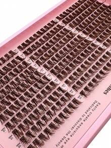 240pcs/300pcs 3D Mixed Length Eyelash Extensions, Thick Natural Eyelash Extensions 10-16mm Mixed Single Lashes, Large Capacity Natural Curl Eyelashes And Soft Lightweight Individual False Eyelashes For Home Daily Makeup DIY Eyelash Extensions - D - View 6