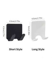 2pcs Bathroom Wall Razor Holder, Self-Adhesive Razor Hook Unisex, Bathroom Accessories, Bathroom Storage & Organization - Multicolor - View 2