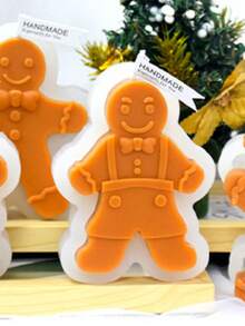 Christmas Gingerbread Man DIY Handmade Aromatherapy Plaster Multi-Function Silicone Mold - Gingerbread Man - View 5