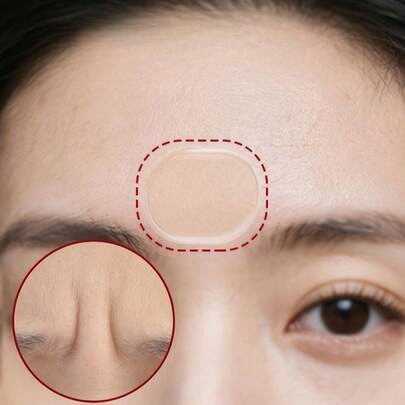 6/12pcs Self-Adhesive Sleep Forehead Patches - Reusable Facial Elastic Patches, Full Face Applicable Facial Training Patches, Washable And Reusable Adhesive, Chin Strap