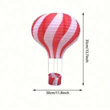 1pc Handmade Hot Air Balloon Paper Lantern Hanging Decor For Wedding, Bar, Shopping Mall, Kindergarten Corridor Decoration - Hot Air Balloon Paper Lantern - View 12