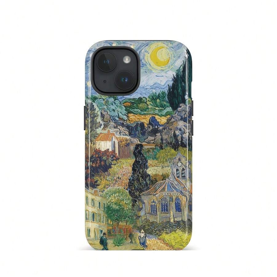 [24h Shipping From DE/FR/ES] Shiny Case For IPhone 17, 16PM, 15PM, 13/13 Mini, 12/11, XS Max & 7 SE2 - Van Gogh's Starry Night - 1 Piece Of Picture Color - View 1