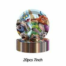 40pcs Party Supplies,Included Plates,Paper Cup For Birthday Party Decorations,For Party Decorations, Party Supplies - Multicolor - View 4