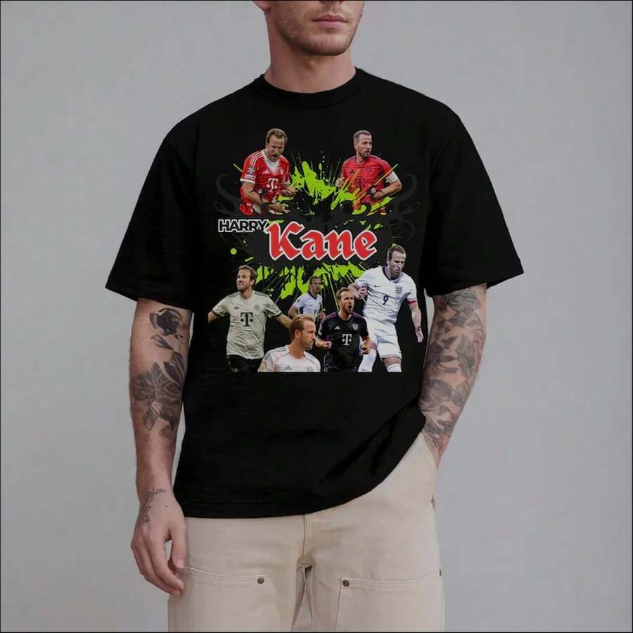 Men T-Shirts - 黑色 - 查看 1