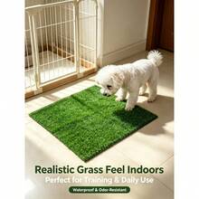 Dog Lawn Toilet, Artificial Grass Pet Pee Pad For Small, Medium And Large Dogs, Dog Toilet Training Pad To Solve Random Urination Problems, Easy To Clean, Anti-Stain, Leak-Proof Pet Supplies Balcony Carpet Grass Mat - 40 X 50 X 1.5 cm - View 4