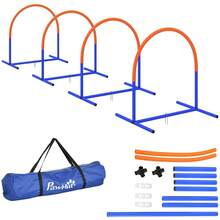 Four-Piece Portable Dog Agility Equipment - Blue - T0001-01-1320 - View 1