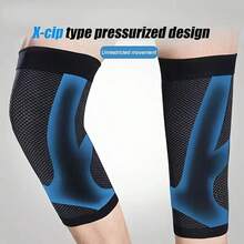 1pc Breathable Knee Brace For Men And Women, Ultra Thin Light Knee Compression Sleeves Made Of High Elastic Fibric For Workout, Exercises. - Multicolor - View 4