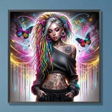 1pc - DIY Handmade 5D Diamond Painting Kit, Suitable For Adults And Beginners, Craft Supplies, Applicable For Living Room, Bedroom, Office, Wall Decor Art. - round diamond - View 4
