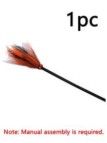 1pc Halloween Witch Broom DIY Magic Broom Cosplay Prop Suitable For Halloween, Theme Party, Costume Party, Stage Performance - Multicolor - View 15