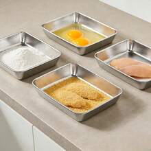 6pcs(3 Boxes+ 3 Lids) Stainless Steel Food Storage Containers Sets,  Stackable Meal Prep Containers, Durable Construction Lunch Box, Rust-Resistant, Easy To Clean,For Lunch, Leftovers, Kitchen Essentials, Kitchen Orangizer, Storage Containers - Multicolor - View 8