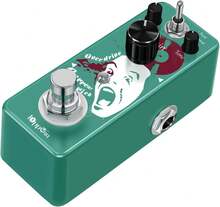 IOppWin Greenizer Dist Tube-Style Distortion Pedal - Dual Mode (Normal/Boost) Hyper-Realistic Guitar Effects W/True Bypass, Metal Housing, Compact - ColorE - View 3