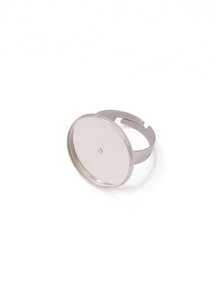 5pcs Stainless Steel Round Open Rings Findings Resin Stone Blank Cabochon Cameo Ring Base For DIY Jewelry Making Accessories - DIY Ring - View 10