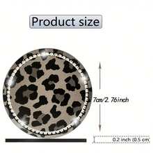 2pcs Creative Car Cup Holder Coasters Leopard Print Non-Slip Mat, Shiny Rhinestone Design, Silicone Beverage Cup Holder, Car Interior Anti-Fouling Decorative Accessories - A - View 4