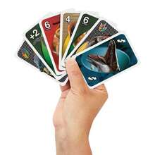 Mattel Games UNO Jurassic World Reborn 兒童卡牌遊戲，適合家庭與成人遊戲之夜，包含特殊規則與電影啟發圖像牌組 - JFT28 - 查看 3