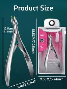 Round Tip Callus Nipper, Innovative Callus Scissors With Built-In Spring, Dead Skin Remover, Manicure & Beauty Tool, Nail Clipper, Professional Nail Clipper, Callus Trimmer, Nail Care Tool, Suitable For Manicure And Pedicure, Nail Art Supplies, Back To School Season, Nails, Fake Nails Tools - Silver - View 5