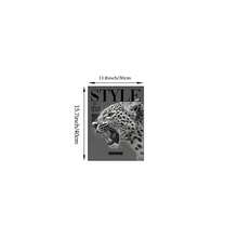 1/3件裝黑白時尚豹紋帆布藝術畫，丹寧層疊海報風格雜誌版面印刷，現代極簡奢華牆面裝飾，適合臥室、客廳、辦公室、公寓居家裝飾，無框 - 彩色 - 查看 15