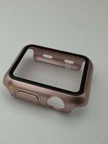 BEIMUSON 鋼化玻璃 + 保護殼，適用於 Series 38mm 40mm 41mm 42mm 44mm 45mm 46mm 49mm，PC 防撞螢幕保護殼，兼容 Series 11/10/9/8/7/6/5/4/3/2/1 Ultra SE－玫瑰金 - 玫瑰金 - 查看 12