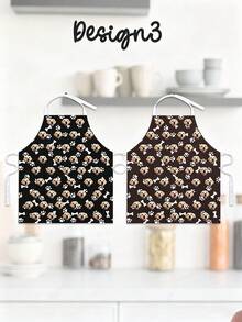 Personalized Photo Apron, Customized Dog Face Kitchen Apron, Funny Face Apron, Customized Picture Apron, Cooking Apron, Gift For Dog Lovers, Pet Owners, Home Cooks, BBQ, Baking, Kitchen, Suitable For Women, Men, Family, Friends - Multicolor - View 9