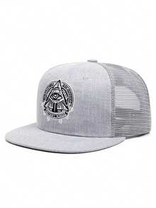 Gorra de béisbol creativa de moda 2026, sombrero de ala plana con bordado del ojo de Dios, sombrero de sol decorativo para uso diario, gorra de malla unisex, sombrero de hip hop - Ojo de Dios - Ver 11
