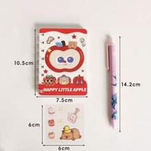 1 Set Apple Stationery Handbag Set, Student Midterm Prize, Classroom Reward, Practical Creative Stationery Set, Gift - Set - View 8
