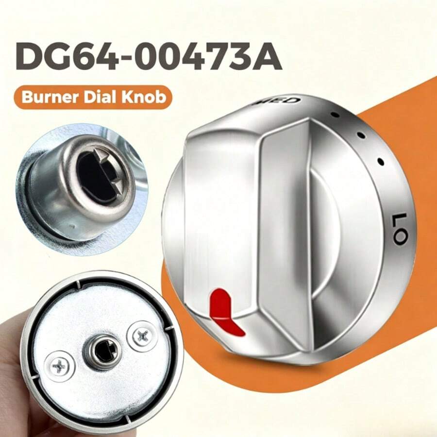 Upgraded DG64-00473A Gas Stove Knob Replacement Set – Reinforced Stainless Steel, Heat-Resistant & Anti-Warping - View 1