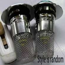 2pcs Stainless Steel Pop-Up Bathroom Sink Drain Assembly With Filter Mesh Anti-Clogging Anti-Odor, Universal Push-Down Drain Plug (Random Style, Please Note That Welding May Cause Inconsistent Color At Connection Points Before Ordering) - A - View 8