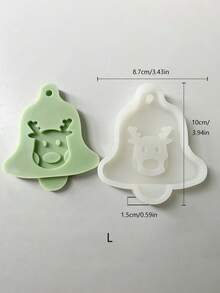 Christmas Snowflake & Reindeer Hanging Tag DIY Handmade Aromatherapy Plaster Multi-Function Silicone Mold - Christmas Hanging Sign - View 8