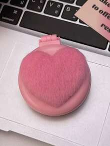 New Highly Attractive Small Portable Heart-Shaped Foldable Mirror Comb Mini Air Cushion Brush - Multicolor - View 12